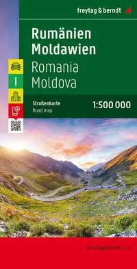 Cover: 9783707905717 | Rumänien - Moldawien, Straßenkarte 1:500.000, freytag &amp; berndt | 2021