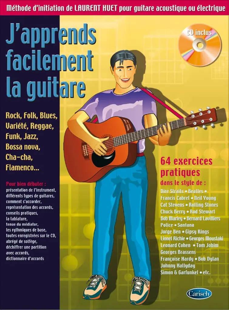Cover: 9788850725717 | J'apprends facilement la guitare | Laurent Huet | Songbuch (Gitarre)