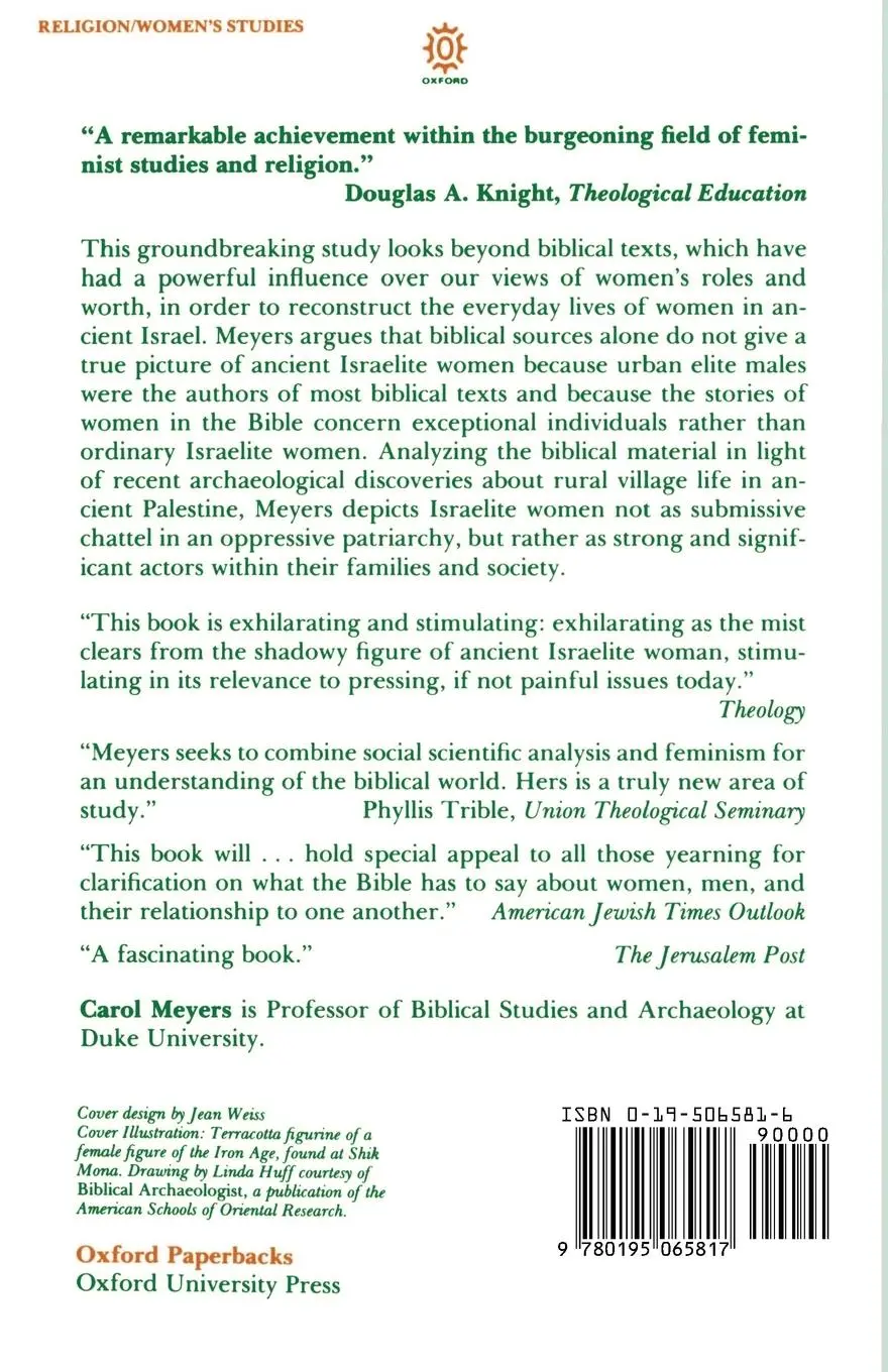 Rückseite: 9780195065817 | Discovering Eve | Ancient Israelite Women in Context | Carol Meyers