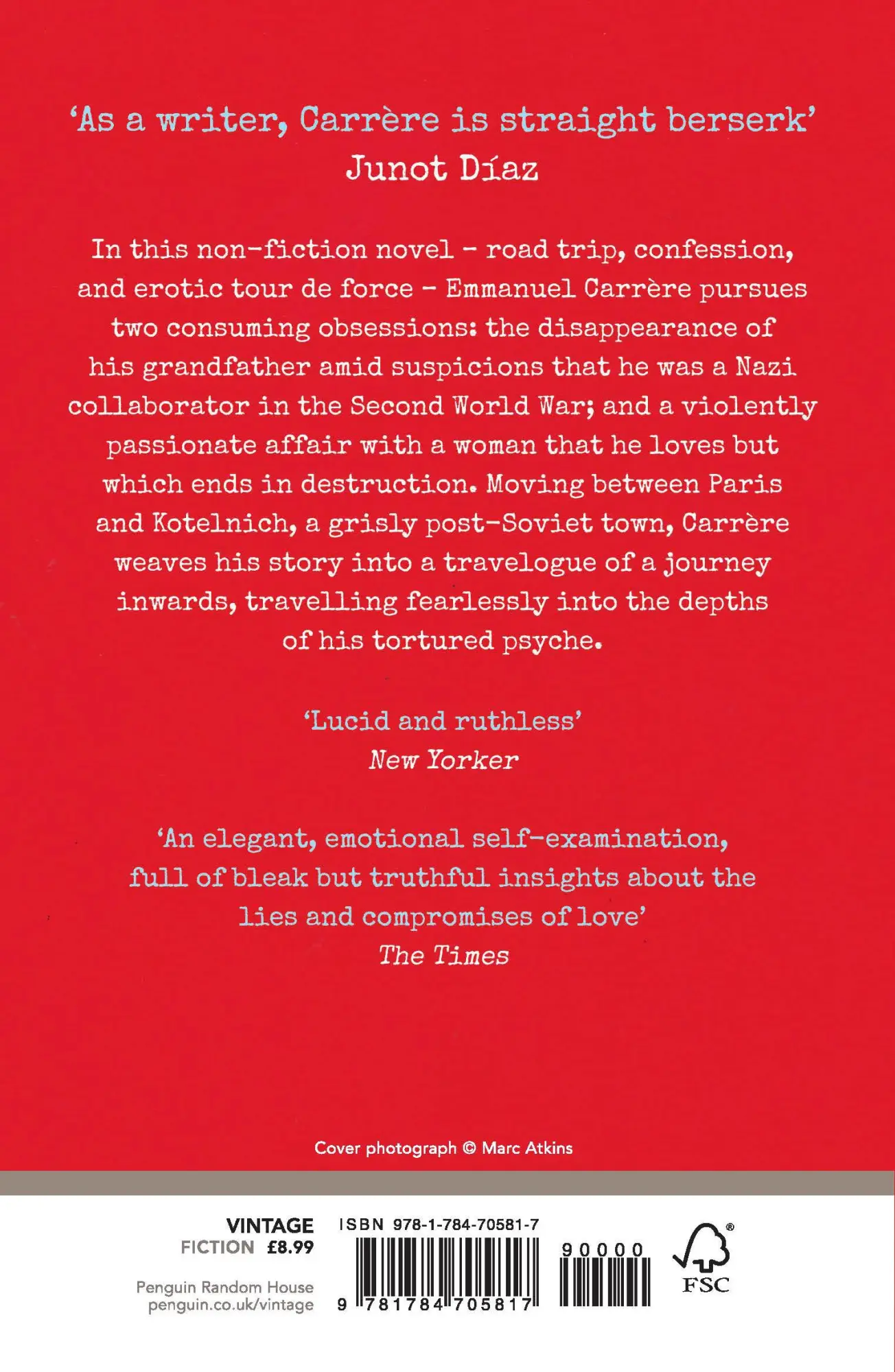 Rückseite: 9781784705817 | My Life as a Russian Novel | Emmanuel Carrere | Taschenbuch | Englisch