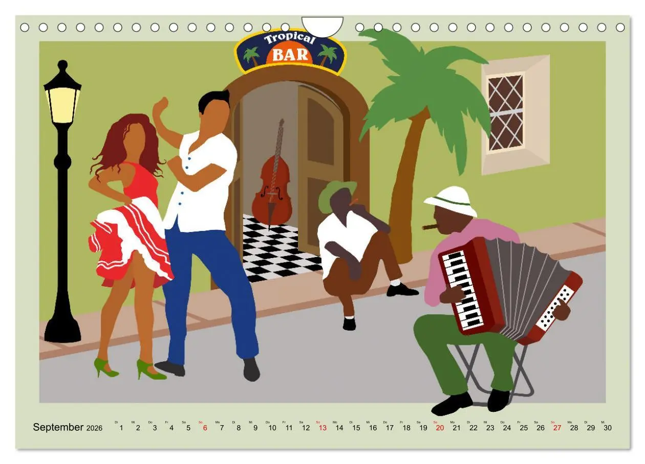 Bild: 9783457665817 | Kuba - Musik Tanz Rhythmus (Wandkalender 2026 DIN A4 quer),...