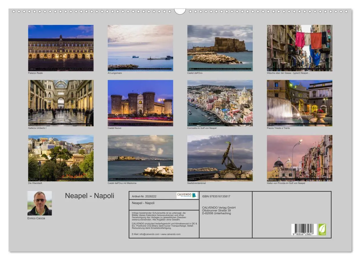 Bild: 9783516135817 | Neapel - Napoli (Wandkalender 2026 DIN A2 quer), CALVENDO...