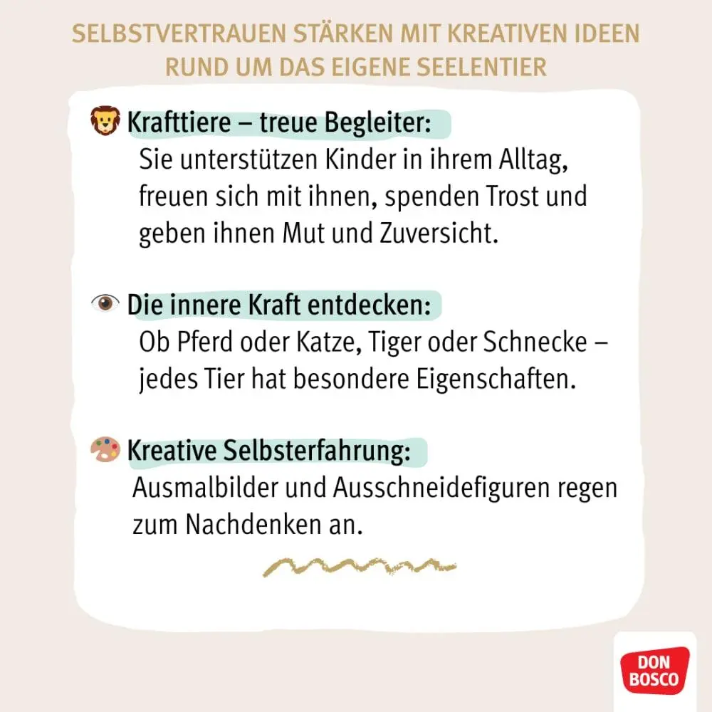 Bild: 9783769825817 | Mein Krafttier-Heft. Ausmalen, ausfüllen und die eigene Stärke...