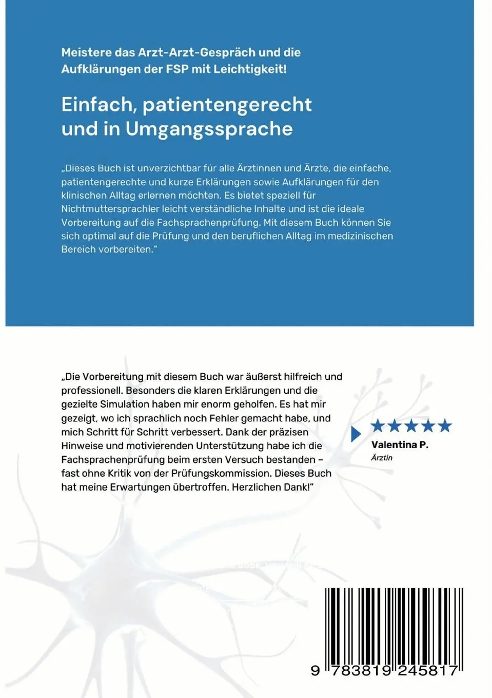 Rückseite: 9783819245817 | Aufklärungen leicht gemacht: Mit Erfolg zur FSP Humanmedizin | Berke