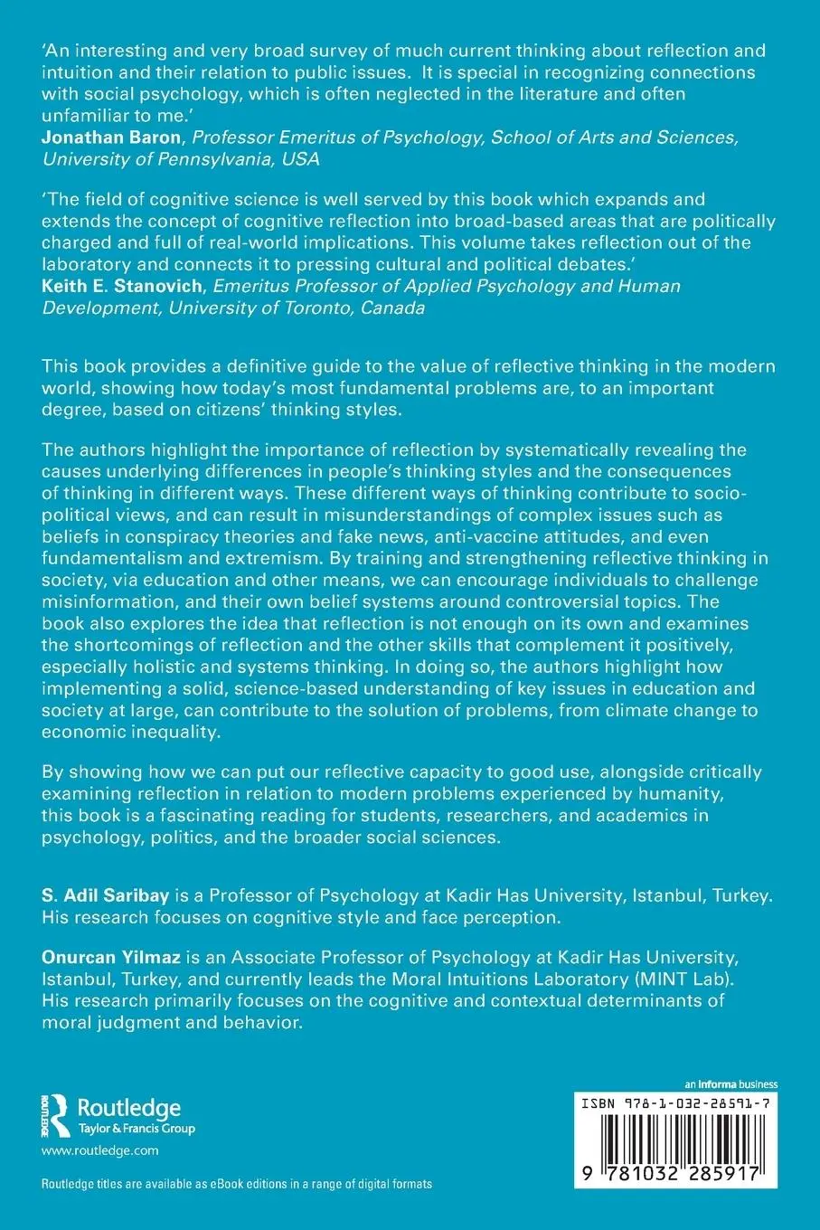 Rückseite: 9781032285917 | Reflection and Intuition in a Crisis-Ridden World | Yilmaz (u. a.)