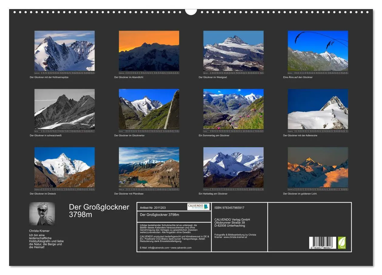 Bild: 9783457965917 | Der Großglockner 3798m (Wandkalender 2026 DIN A2 quer), CALVENDO...