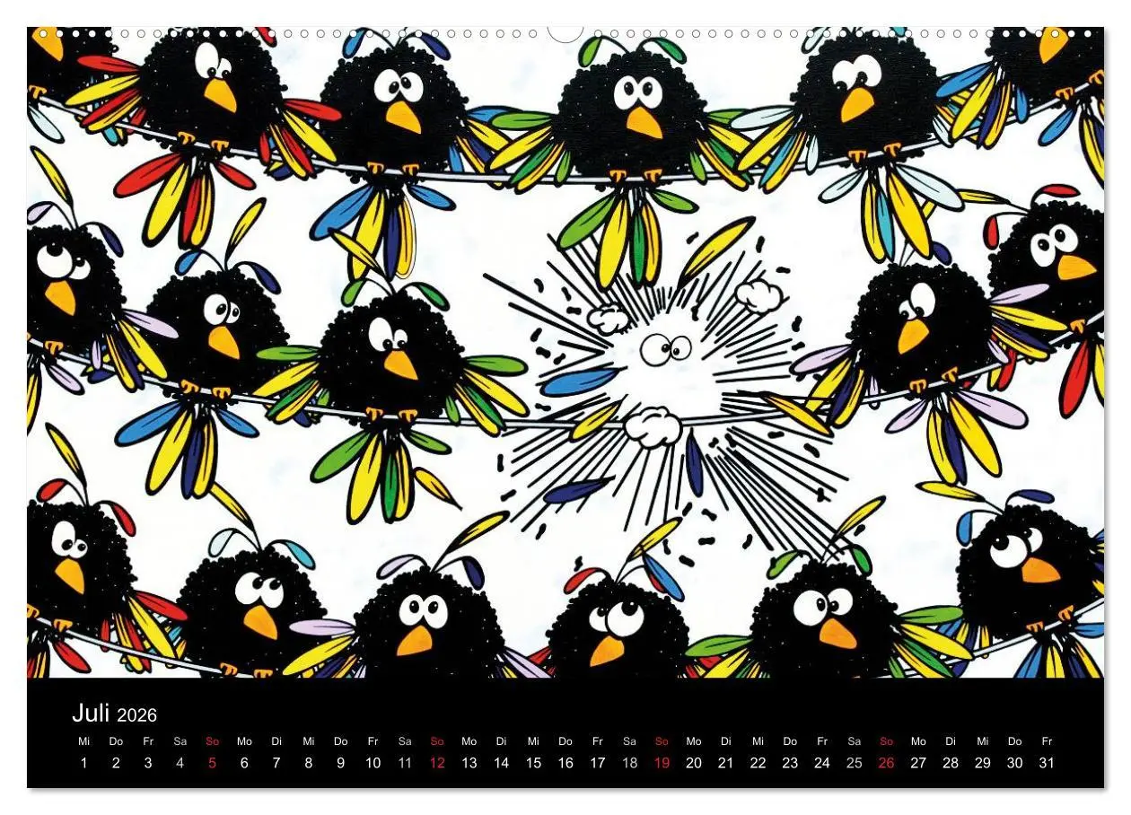 Bild: 9783516055917 | Humorvolle PopArt - Kunstkalender von Claudia Elsner (Wandkalender...