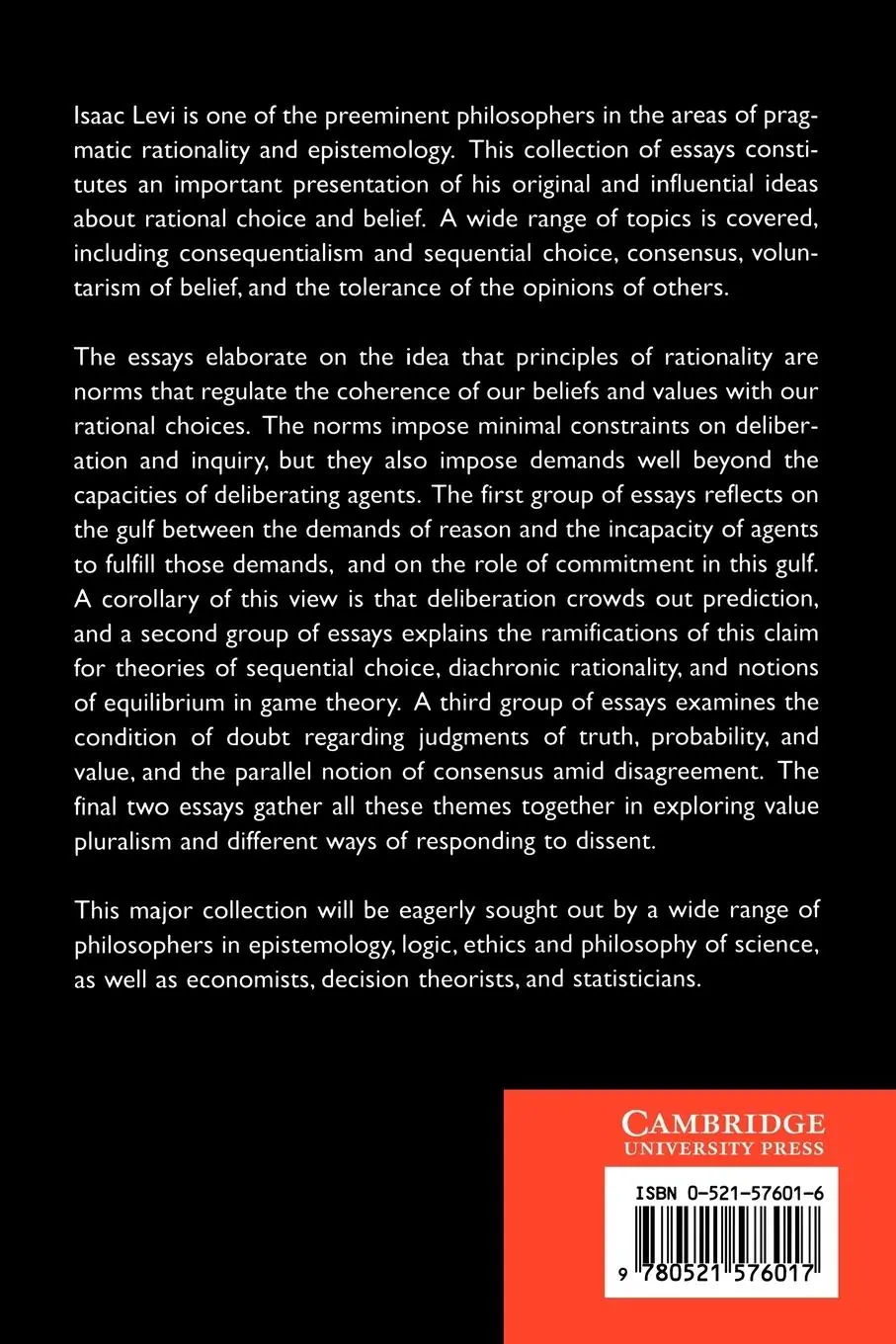 Rückseite: 9780521576017 | The Covenant of Reason | Rationality and the Commitments of Thought