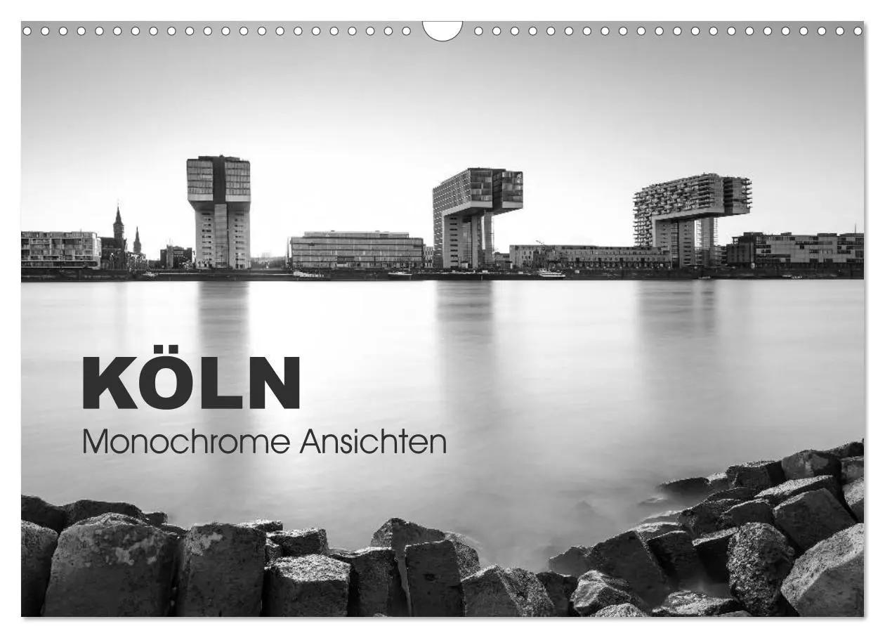 Cover: 9783516016017 | Köln - monochrome Ansichten (Wandkalender 2026 DIN A3 quer),...