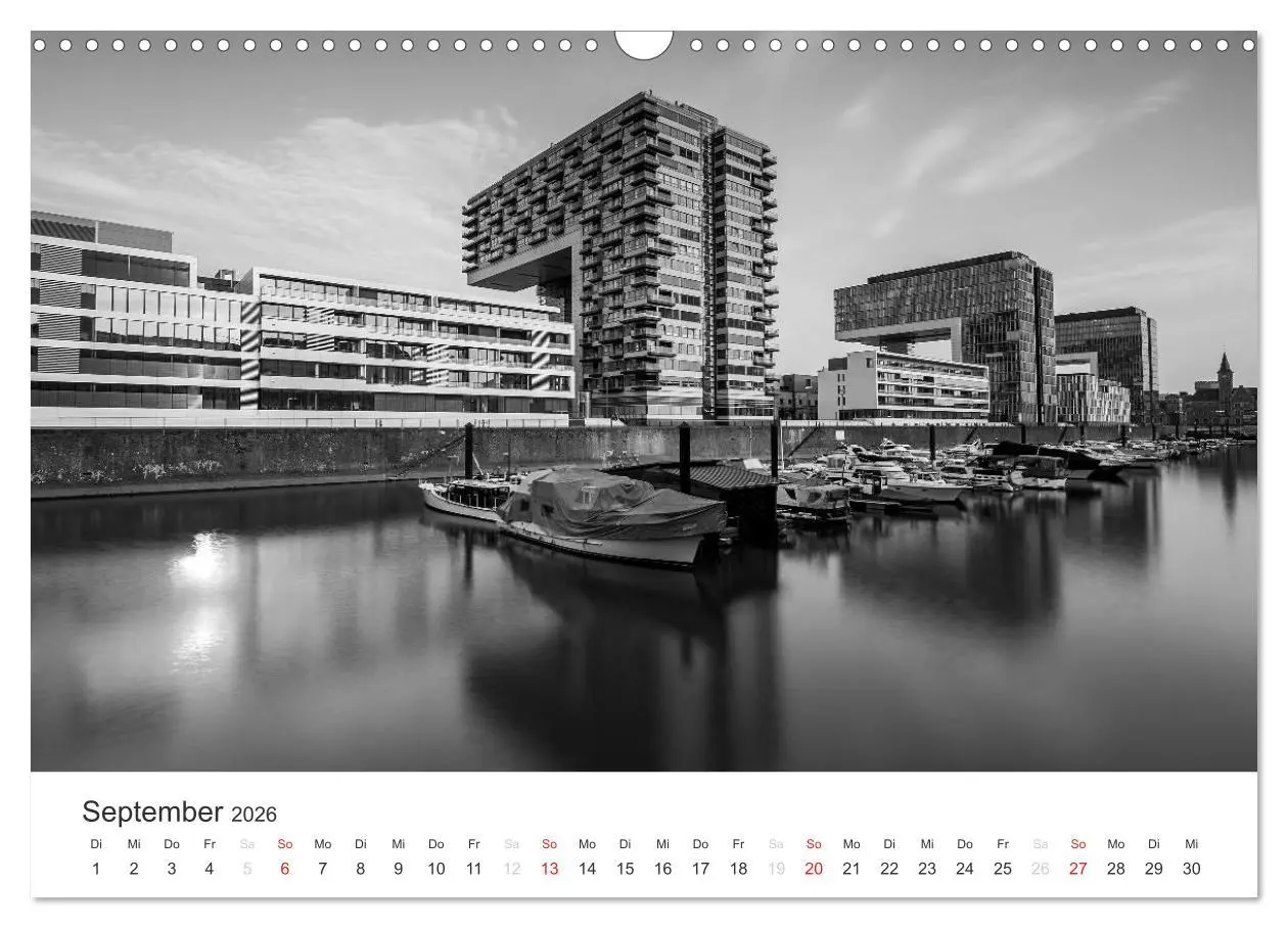Bild: 9783516016017 | Köln - monochrome Ansichten (Wandkalender 2026 DIN A3 quer),...