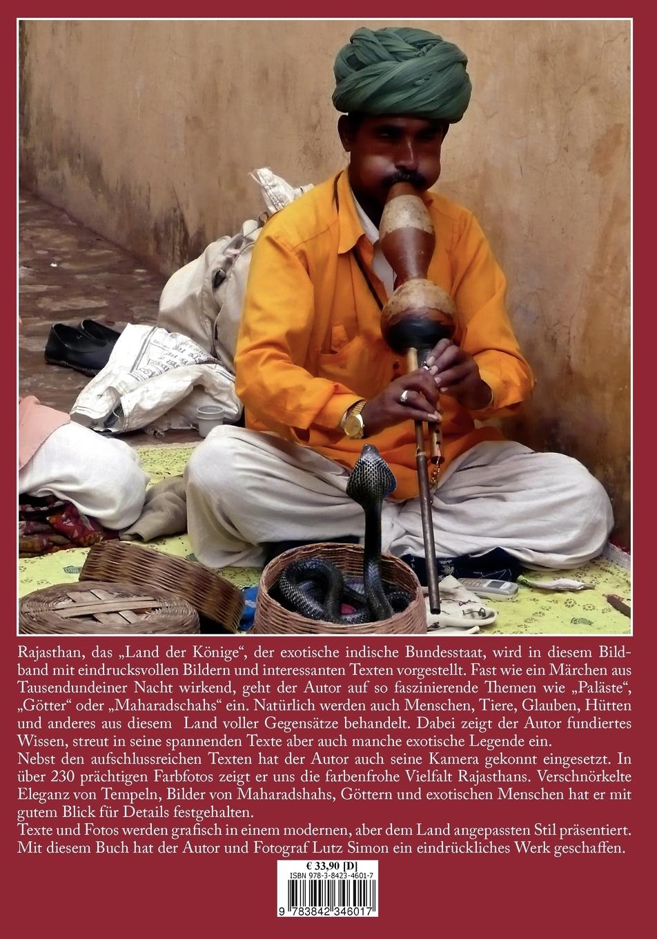Rückseite: 9783842346017 | Rajasthan | Lutz Simon | Taschenbuch | 104 S. | Deutsch | 2011