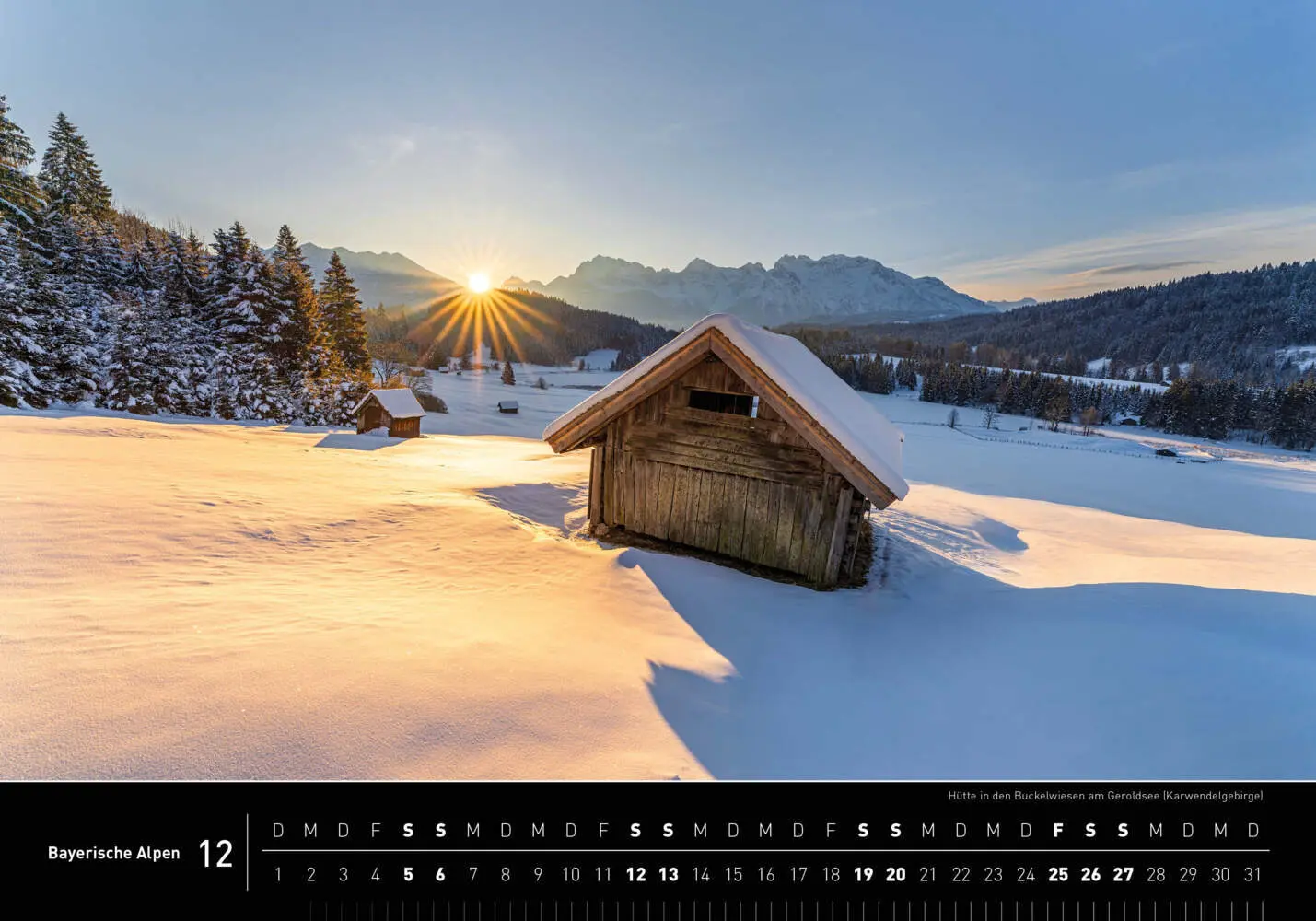Bild: 9783968556017 | Bayerische Alpen Premiumkalender 2026 | Christian Bäck | Kalender