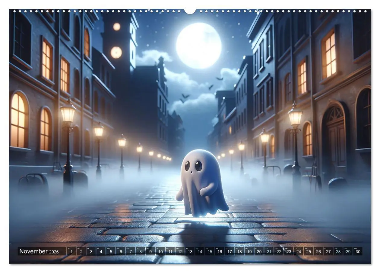 Bild: 9783457466117 | Spuk und Spiel: Ein Jahr mit kleinen Plagegeistern (Wandkalender...