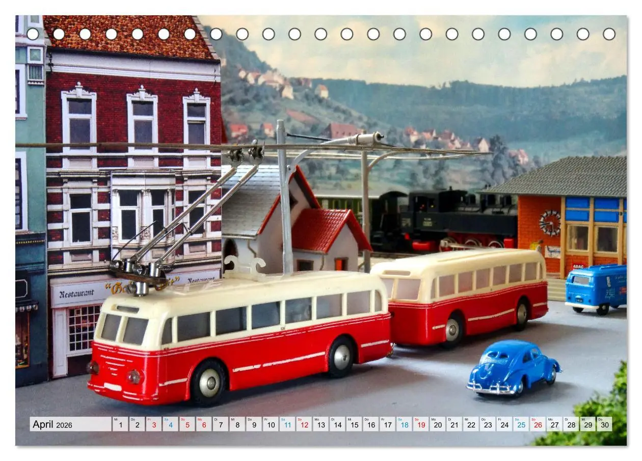 Bild: 9783457536117 | Retro Modellbahnanlagen (Tischkalender 2026 DIN A5 quer), CALVENDO...