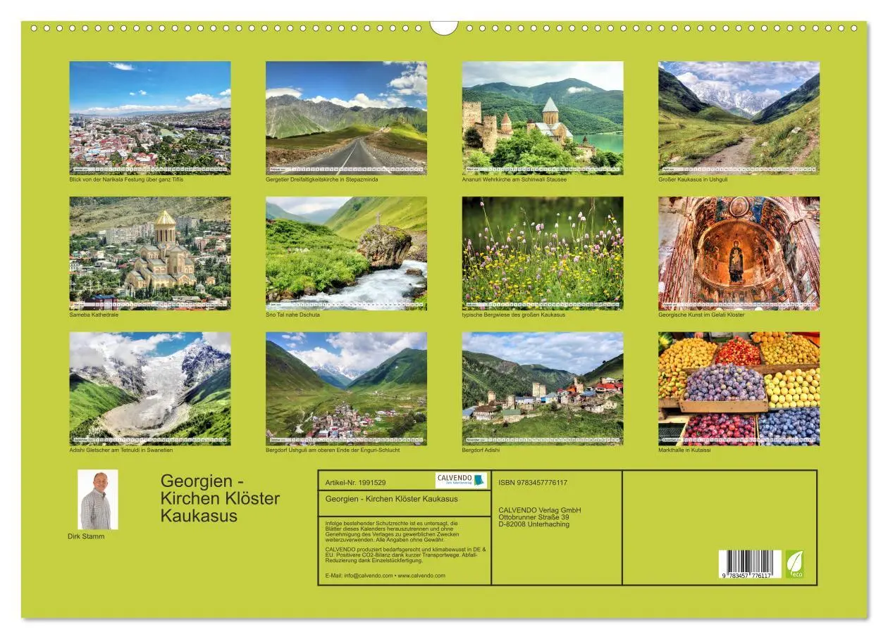 Bild: 9783457776117 | Georgien - Kirchen Klöster Kaukasus (Wandkalender 2026 DIN A2...