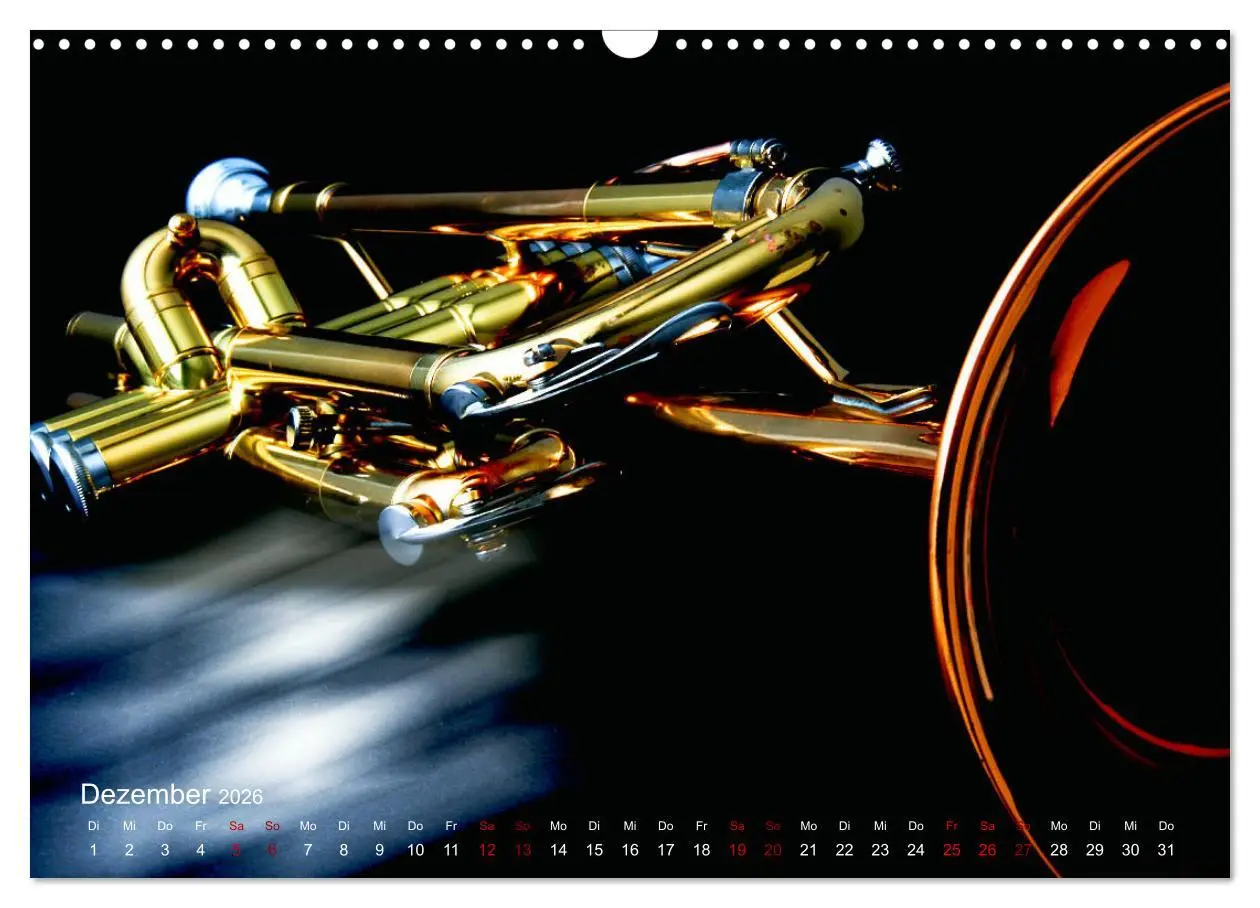 Bild: 9783457846117 | Blasinstrumente im Rampenlicht (Wandkalender 2026 DIN A3 quer),...