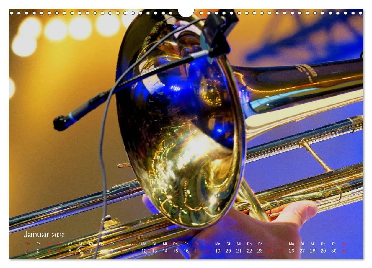 Bild: 9783457846117 | Blasinstrumente im Rampenlicht (Wandkalender 2026 DIN A3 quer),...
