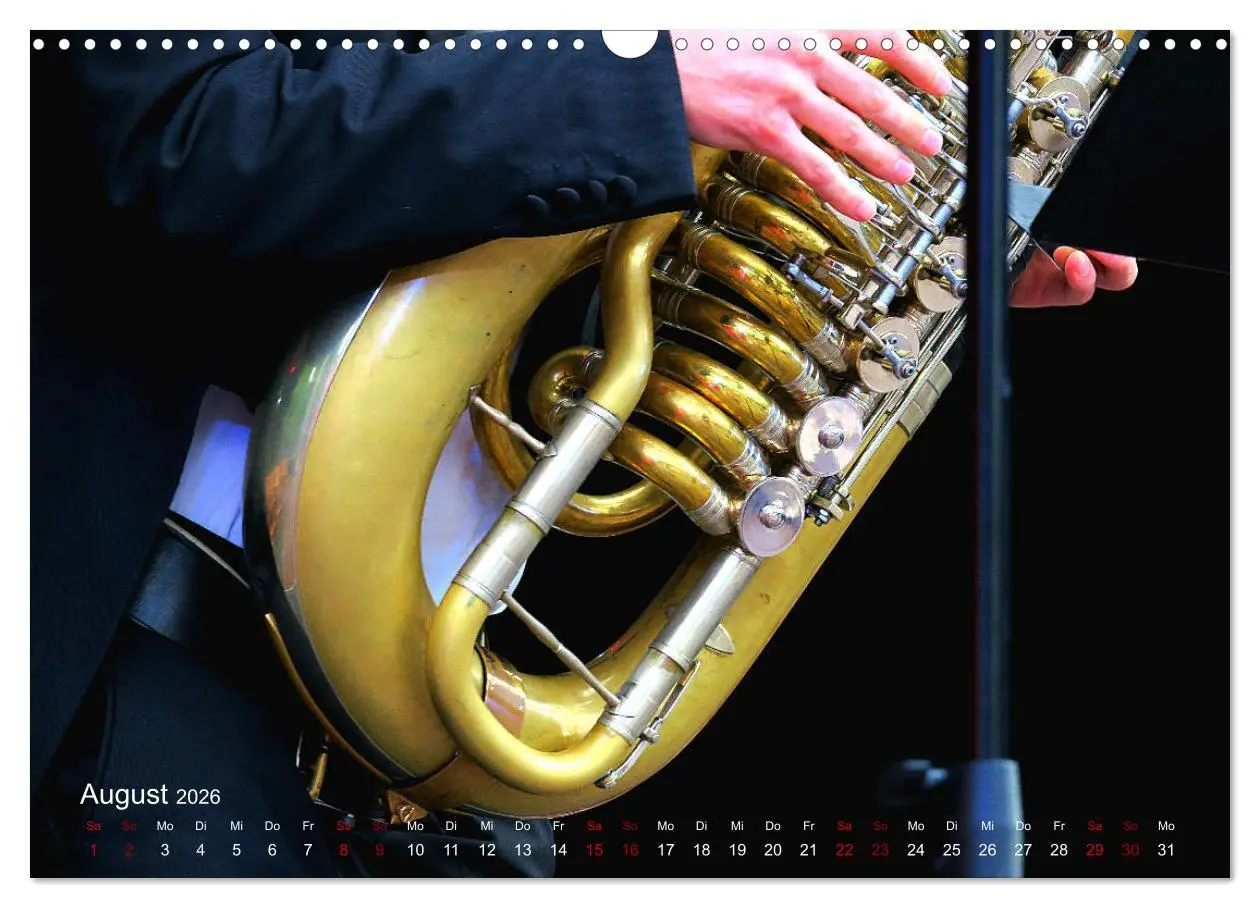 Bild: 9783457846117 | Blasinstrumente im Rampenlicht (Wandkalender 2026 DIN A3 quer),...