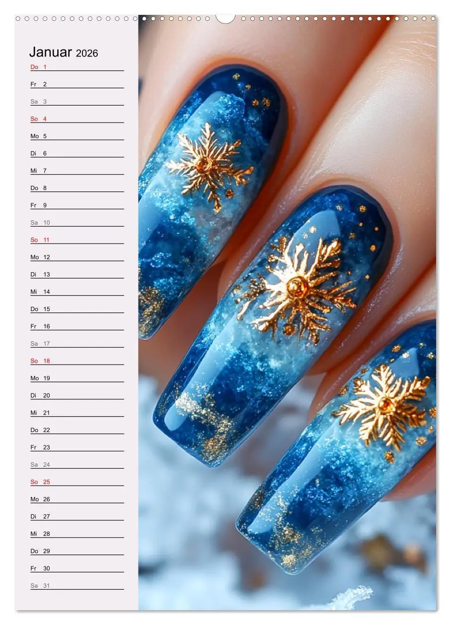 Bild: 9783516246117 | Nageldesign. Außergewöhnliche Fingernägel (Wandkalender 2026 DIN A2...