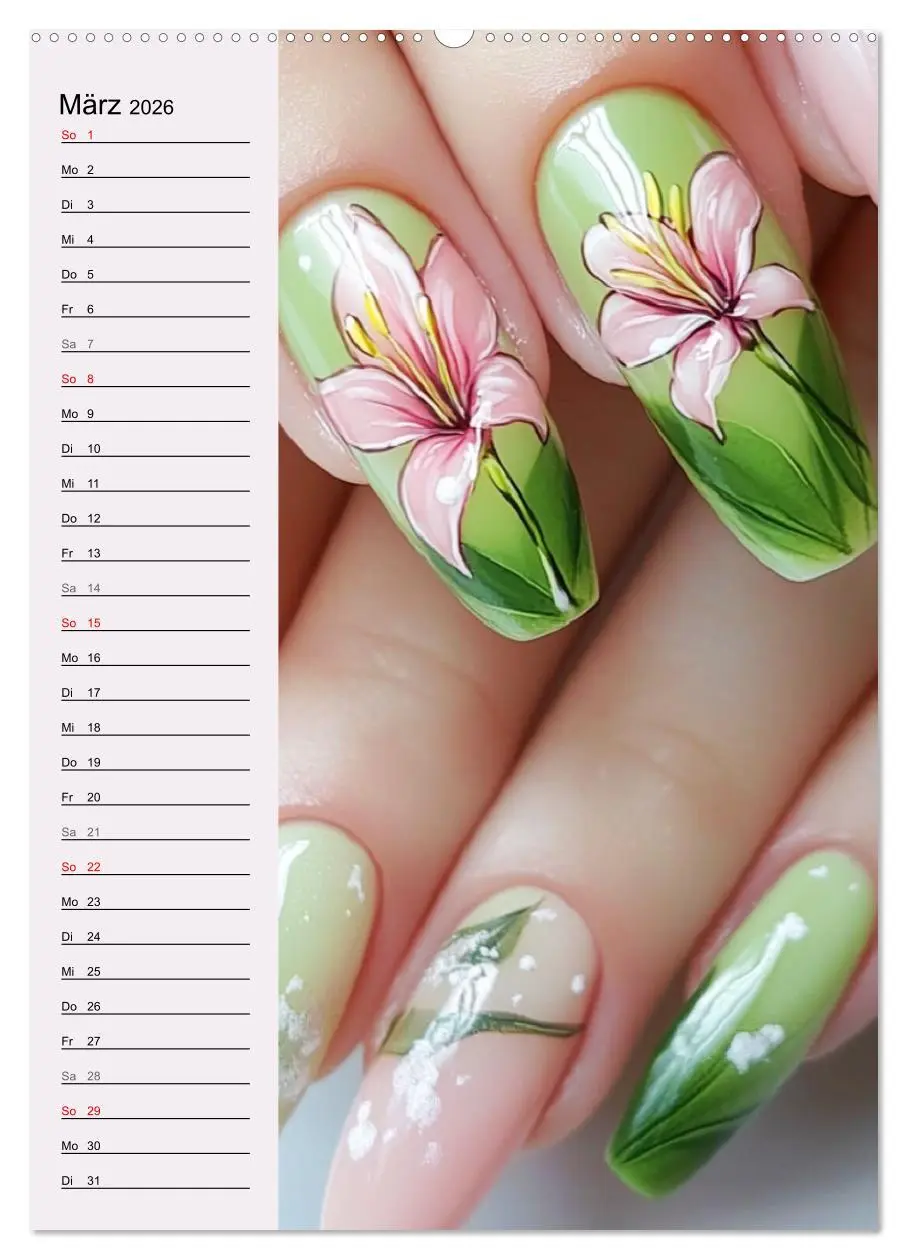 Bild: 9783516246117 | Nageldesign. Außergewöhnliche Fingernägel (Wandkalender 2026 DIN A2...
