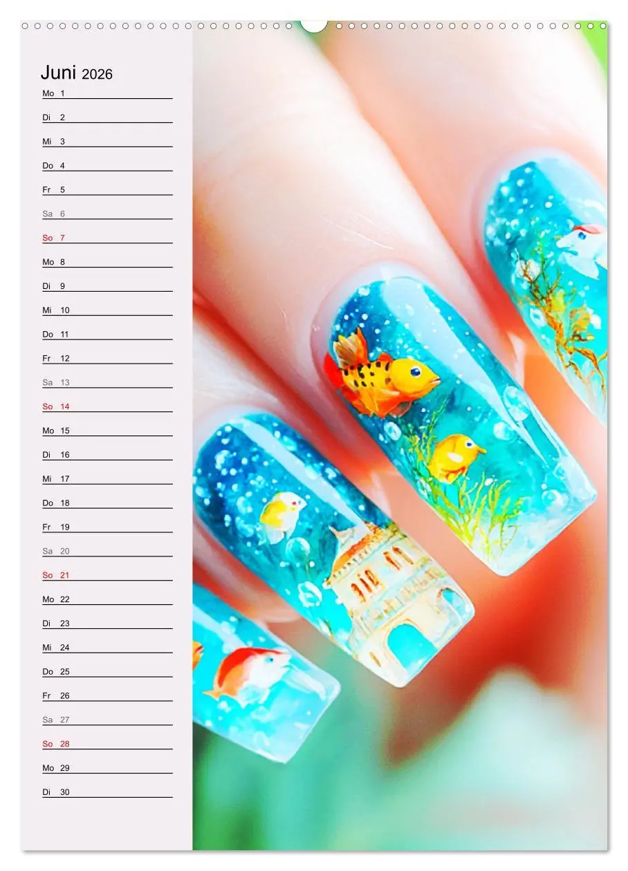 Bild: 9783516246117 | Nageldesign. Außergewöhnliche Fingernägel (Wandkalender 2026 DIN A2...