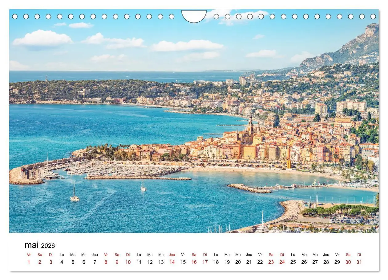 Bild: 9783516556117 | Enivrante Côte d'Azur (Calendrier mural 2026 DIN A4 vertical),...