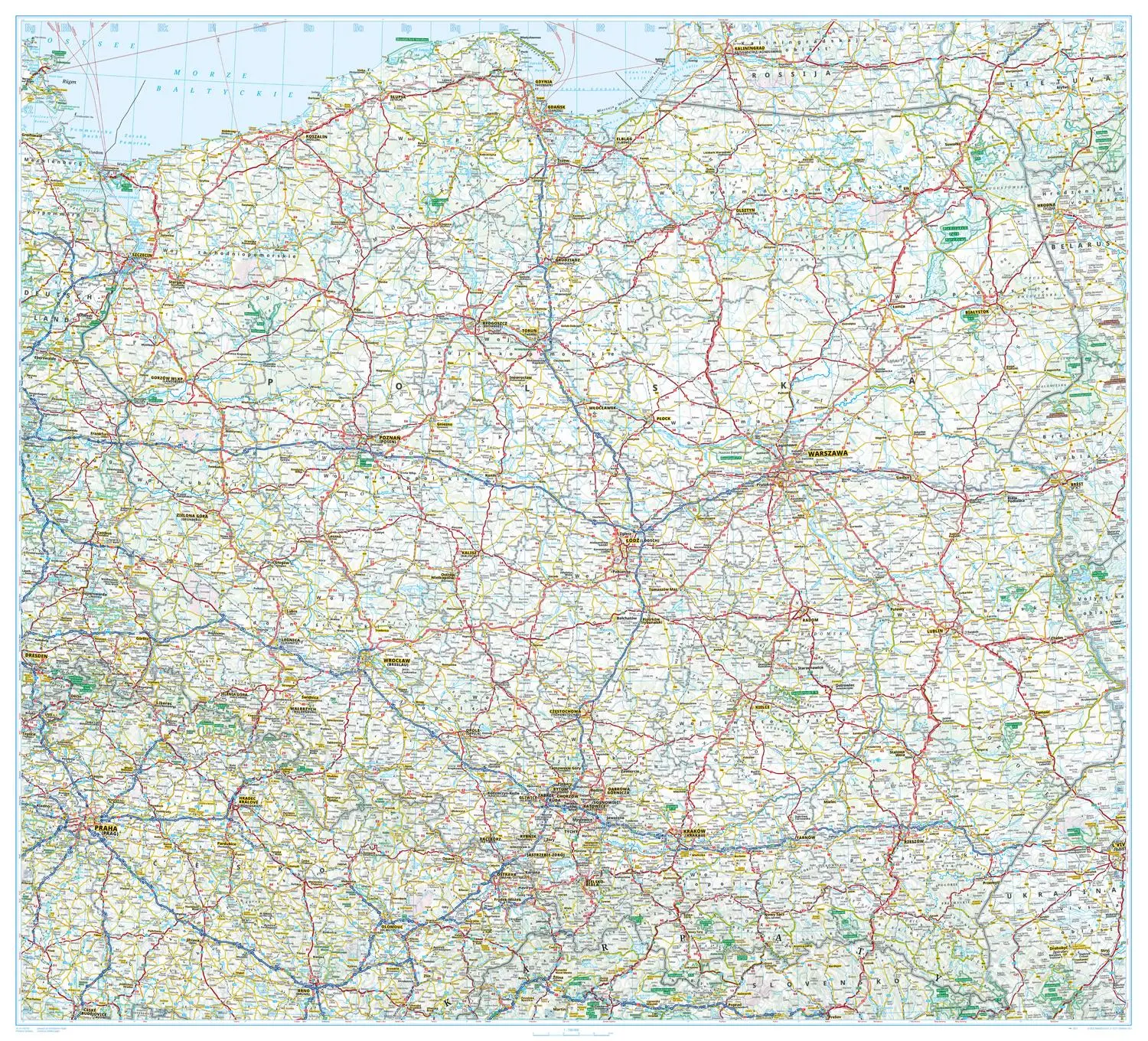 Bild: 9783826426117 | ADAC Länderkarte Polen 1:700.000 | (Land-)Karte | ADAC LänderKarte