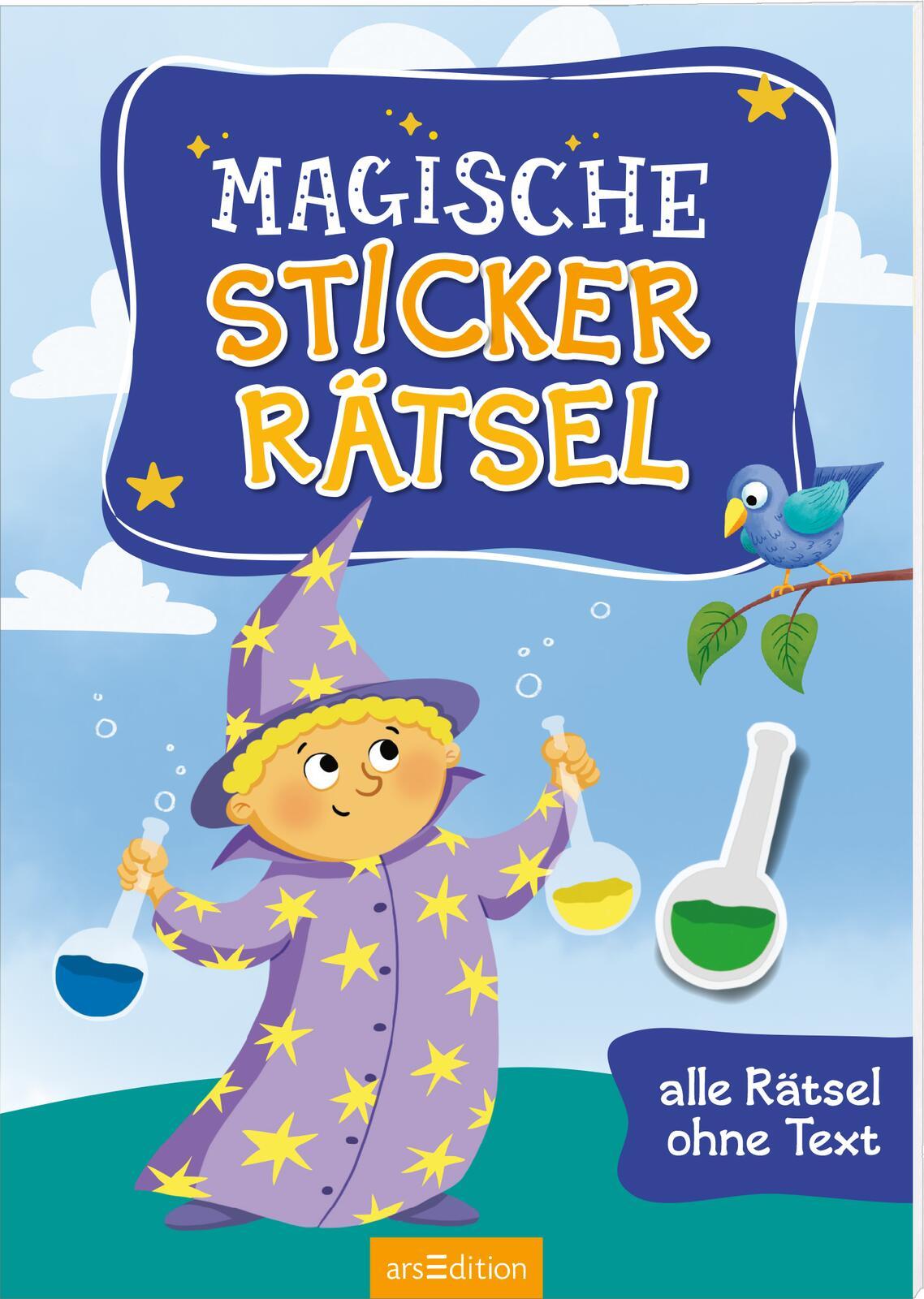 Cover: 9783845856117 | Magische Sticker-Rätsel | Alle Rätsel ohne Text | Kristine Ortmeier