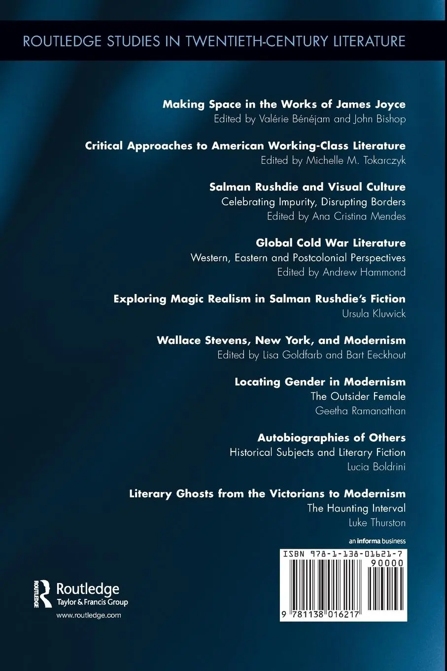 Rückseite: 9781138016217 | Literary Ghosts from the Victorians to Modernism | Luke Thurston