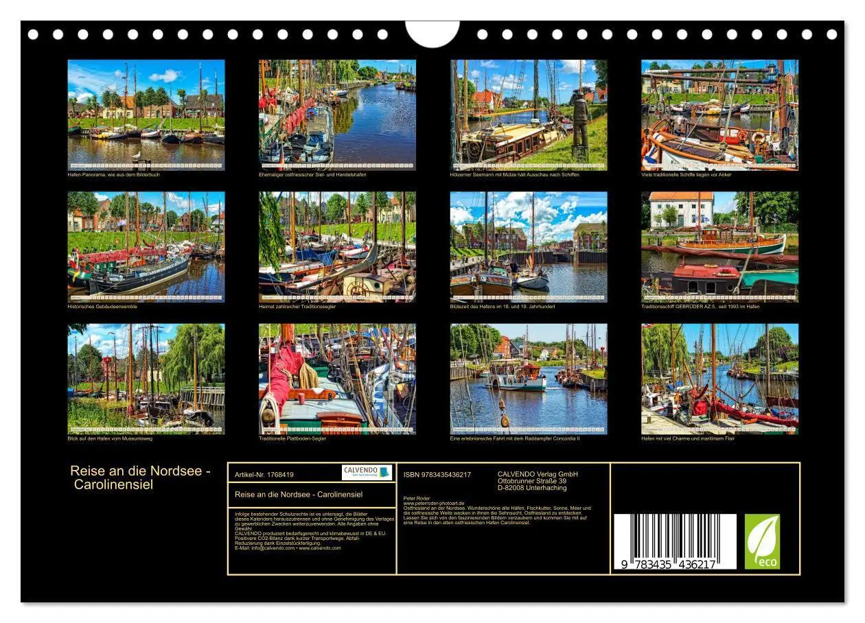 Bild: 9783435436217 | Reise an die Nordsee - Carolinensiel (Wandkalender 2025 DIN A4...