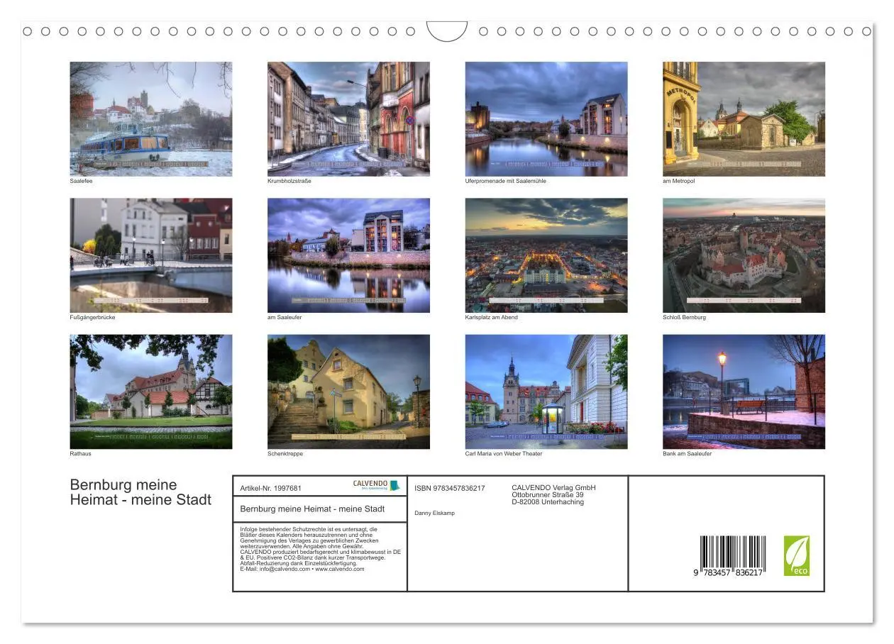 Bild: 9783457836217 | Bernburg meine Heimat - meine Stadt (Wandkalender 2026 DIN A3...