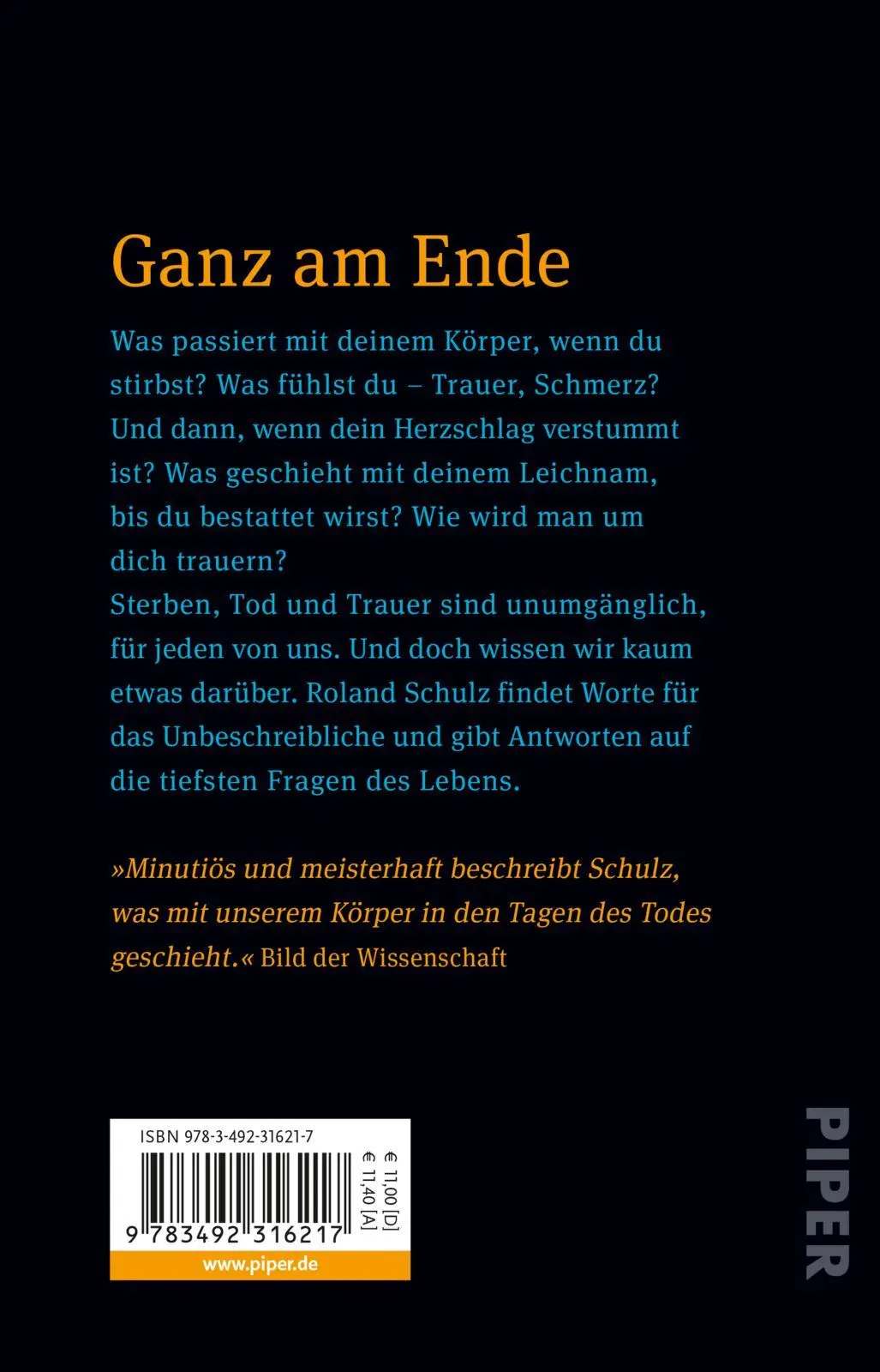 Rückseite: 9783492316217 | So sterben wir | Roland Schulz | Taschenbuch | 240 S. | Deutsch | 2020