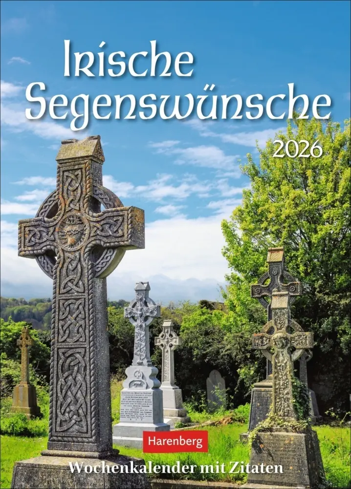 Cover: 9783840036217 | Irische Segenswünsche Wochenkalender 2026 - mit Zitaten | Großkopf