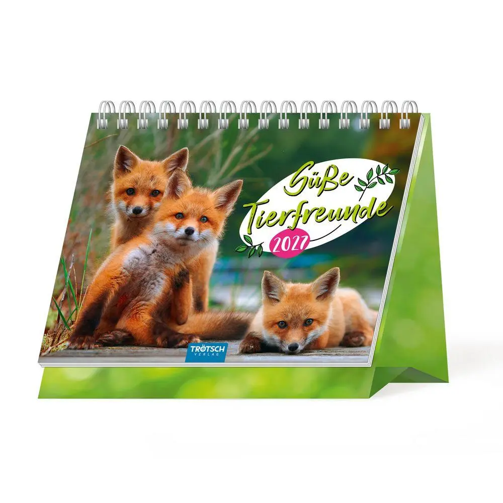 Cover: 9783988026217 | TRÖTSCH - Aufstellkalender Süße Tierfreunde 2027 | KG | Kalender