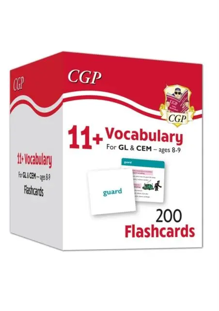Cover: 9781789086317 | 11+ Vocabulary Flashcards for Ages 8-9 - Pack 1 | Cgp Books | Buch