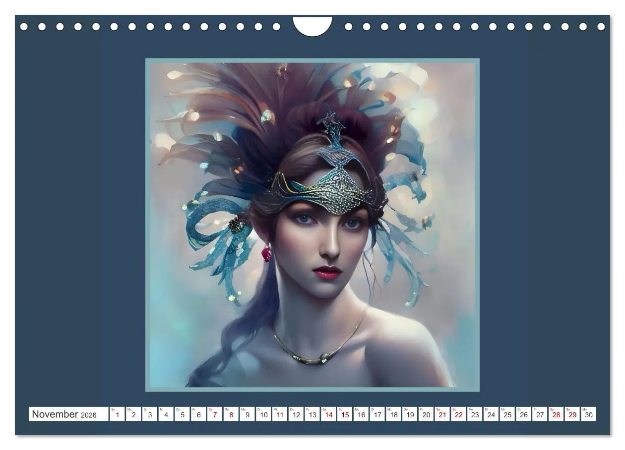Bild: 9783457376317 | Kopfschmuck - extravagant und voller Fantasie (Wandkalender 2026...