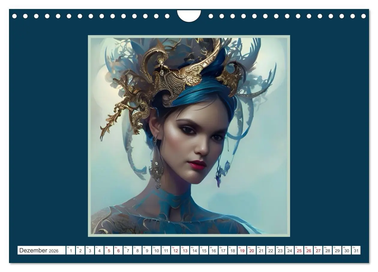 Bild: 9783457376317 | Kopfschmuck - extravagant und voller Fantasie (Wandkalender 2026...