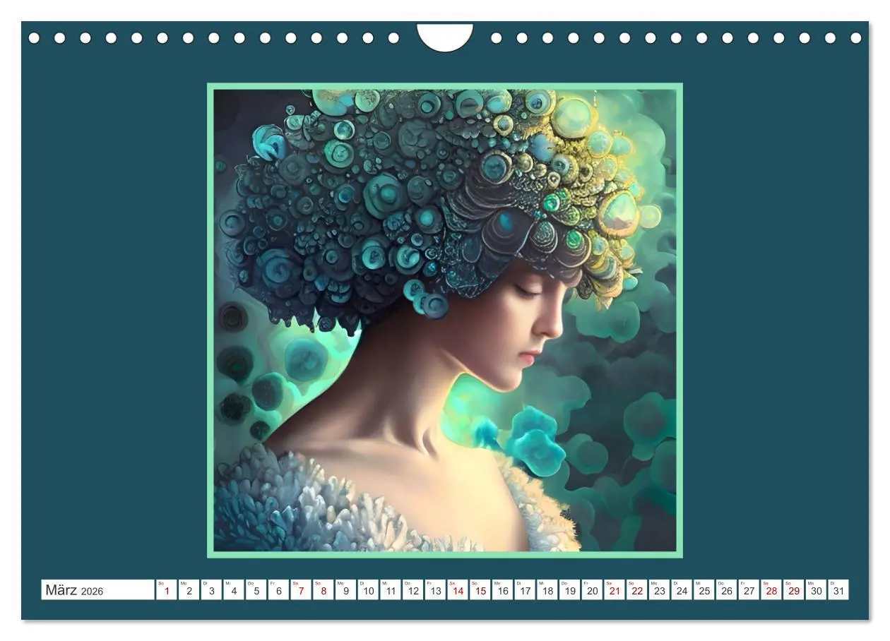 Bild: 9783457376317 | Kopfschmuck - extravagant und voller Fantasie (Wandkalender 2026...