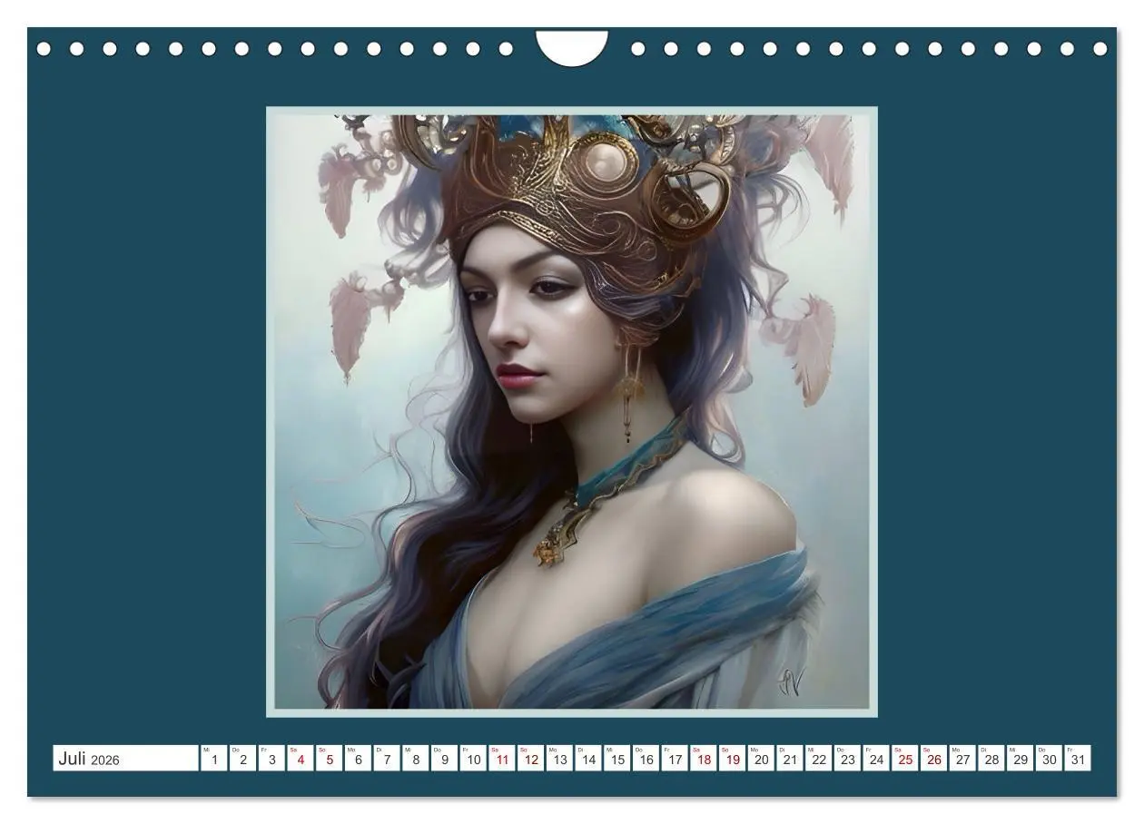 Bild: 9783457376317 | Kopfschmuck - extravagant und voller Fantasie (Wandkalender 2026...
