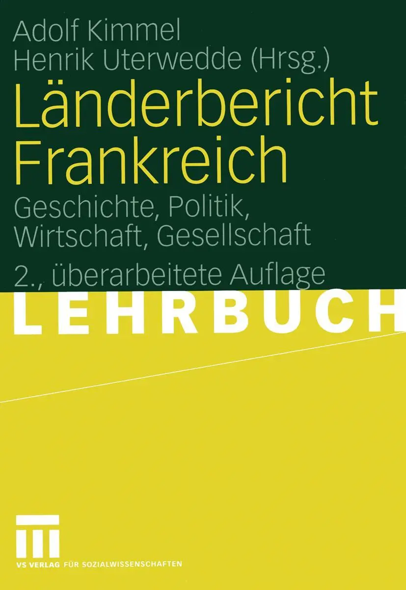 Cover: 9783531146317 | Länderbericht Frankreich | Henrik Uterwedde (u. a.) | Taschenbuch