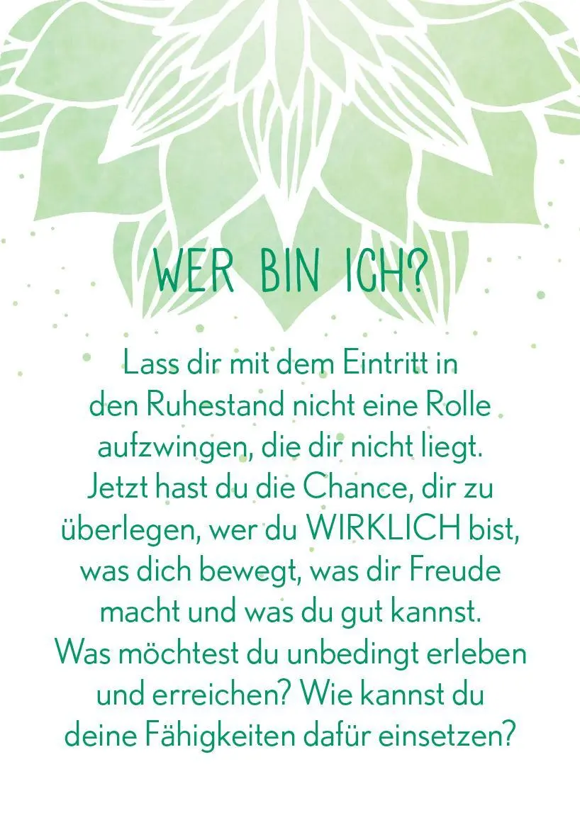 Bild: 9783845836317 | Achtsamkeit für den Ruhestand | 50 Karma-Kärtchen | Taschenbuch | 2020