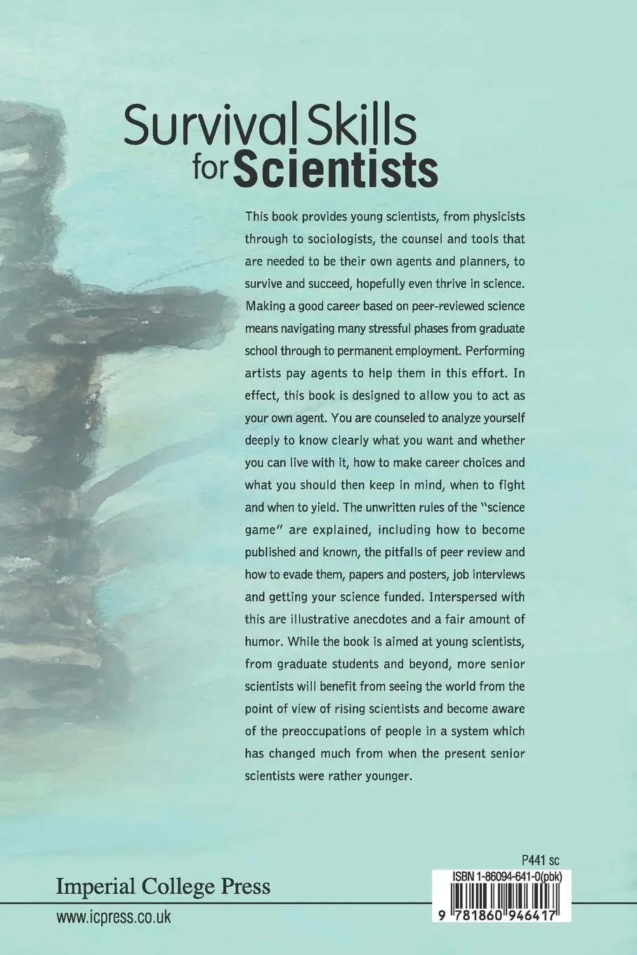 Rückseite: 9781860946417 | SURVIVAL SKILLS FOR SCIENTISTS | Federico Rosei &amp; Tudor Johnston | ICP