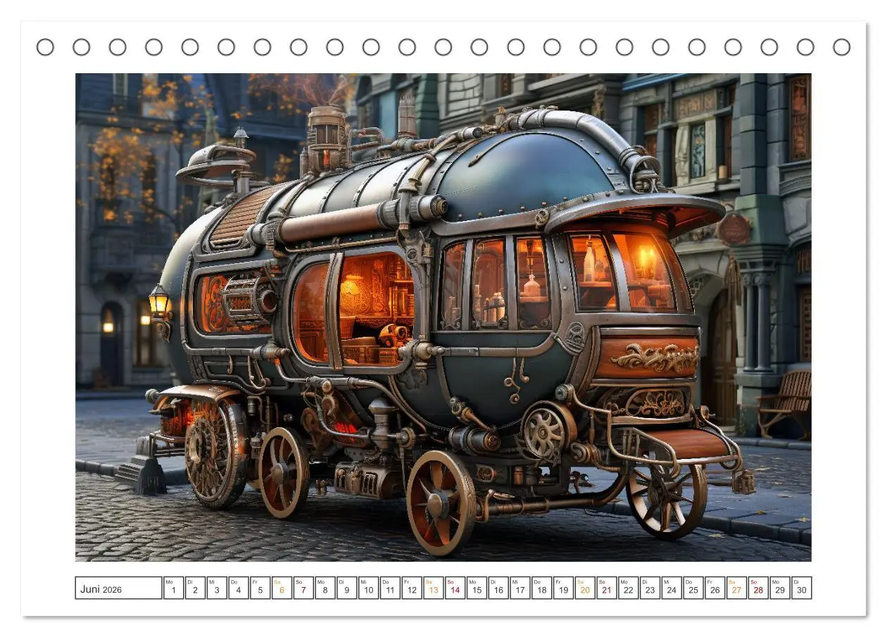 Bild: 9783457506417 | KI-Omnibusse (Tischkalender 2026 DIN A5 quer), CALVENDO Monatskalender