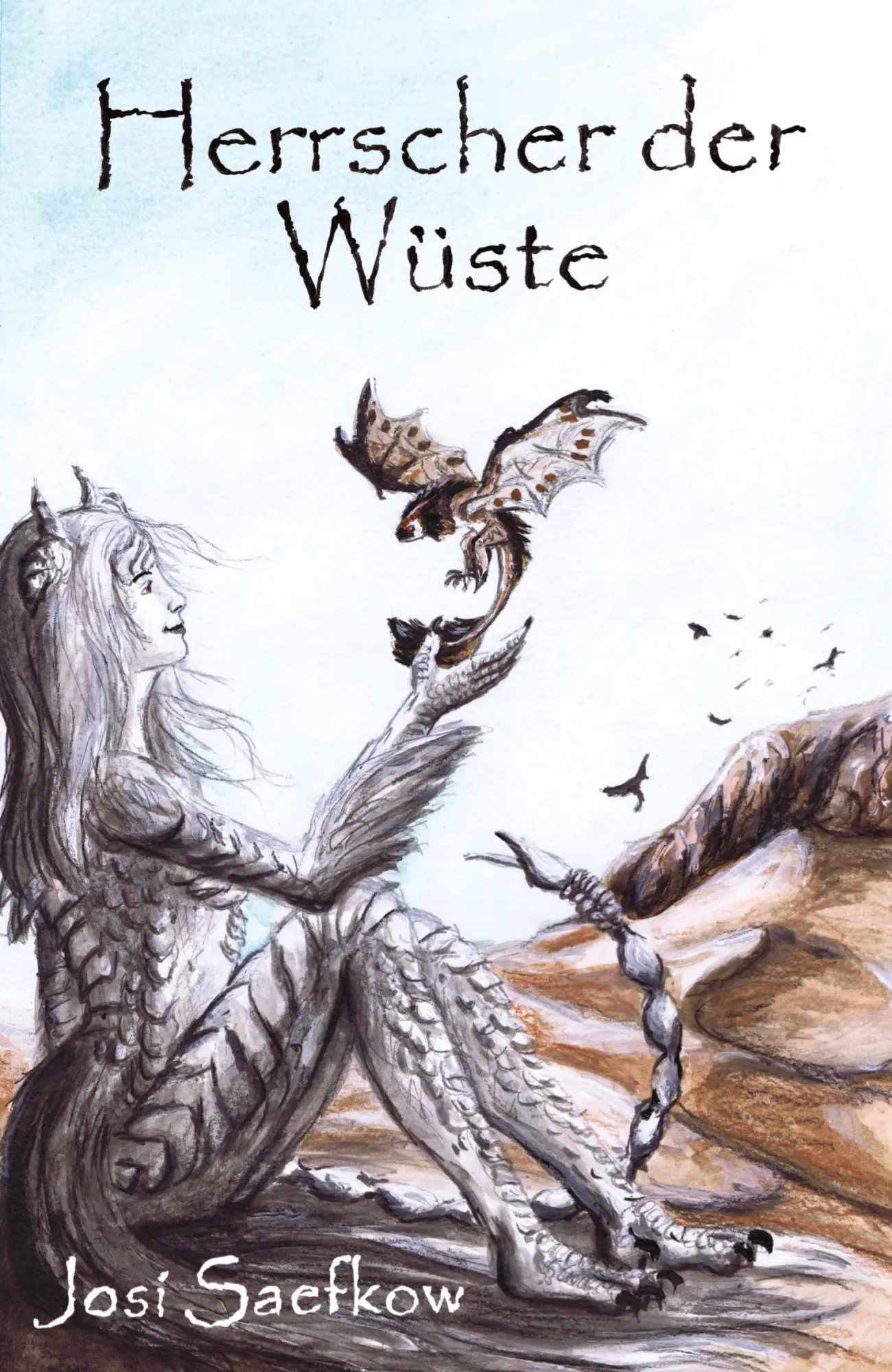 Cover: 9783732346417 | Herrscher der Wüste. Illustrierter Fantasyroman über Echsenmenschen...
