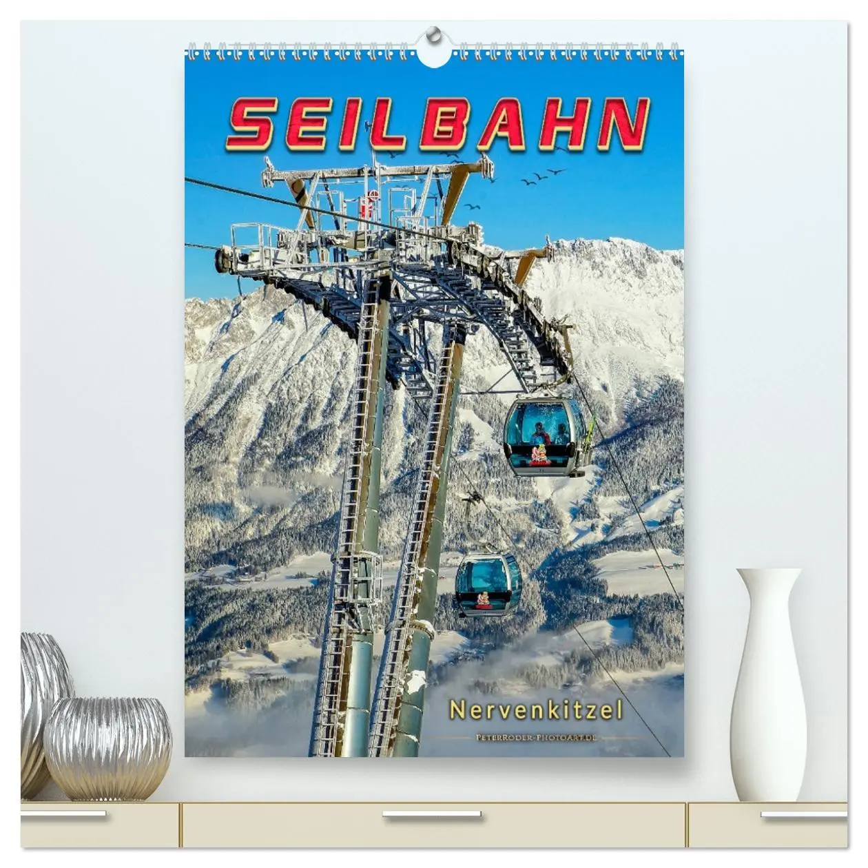 Cover: 9783516376517 | Nervenkitzel Seilbahn (hochwertiger Premium Wandkalender 2026 DIN...