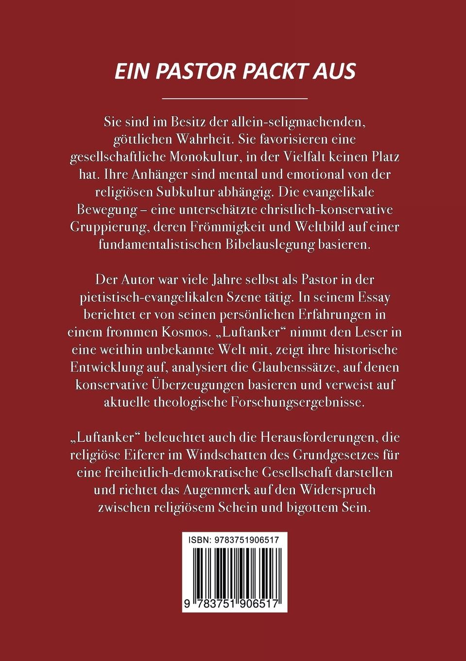 Rückseite: 9783751906517 | Luftanker | Bernd Fleißner | Taschenbuch | 420 S. | Deutsch | 2020