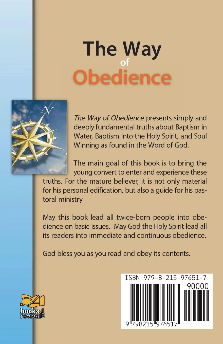 Rückseite: 9798215976517 | The Way Of Obedience | Zacharias Tanee Fomum | Taschenbuch | Englisch