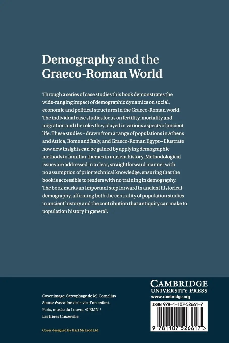 Rückseite: 9781107526617 | Demography and the Graeco-Roman World | Claire Holleran (u. a.) | Buch