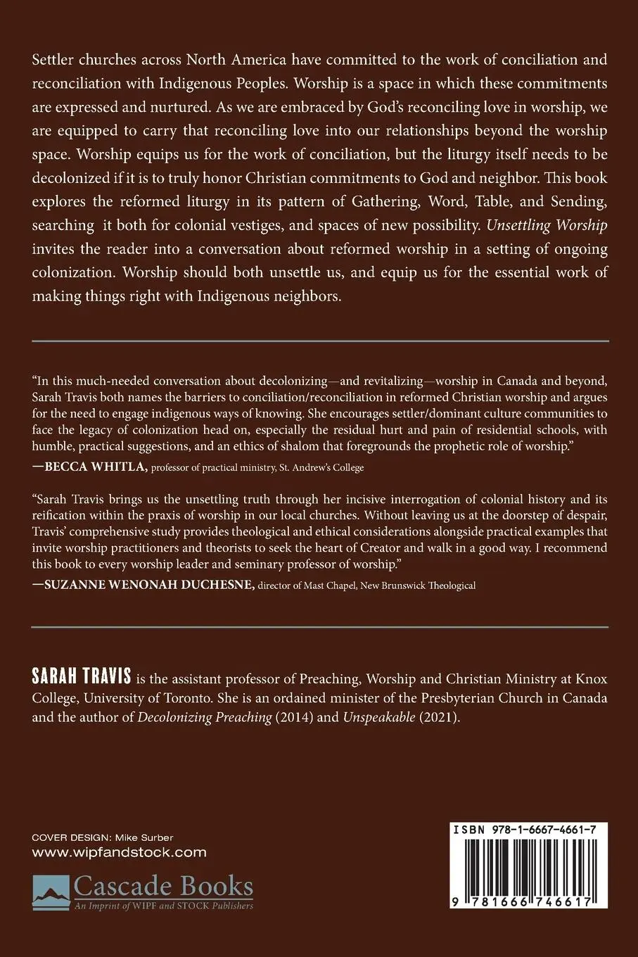 Rückseite: 9781666746617 | Unsettling Worship | Sarah Travis | Taschenbuch | Englisch | 2023