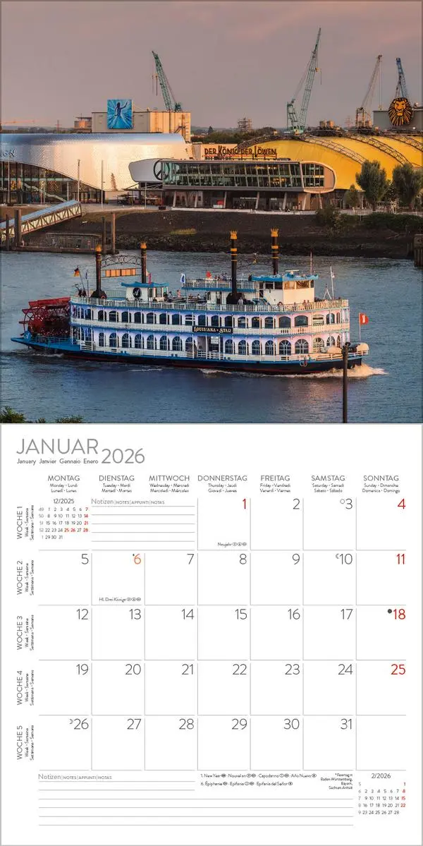 Bild: 9783731886617 | Hamburg 2026 | Verlag Korsch | Kalender | 13 S. | Deutsch | 2026